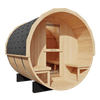 KOVE Outdoor Barrel Sauna – 3–4 Person Garden Sauna with 6kW Harvia Electric Heater