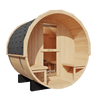 KOVE Outdoor Barrel Sauna – 1–2 Person Garden Sauna with 4.5kW Harvia Electric Heater