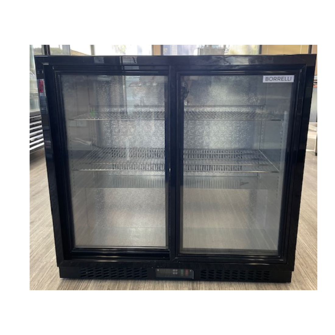 Commercial Undercounter Bar Fridge With 2 Sliding Doors 188L - Ex-Display