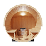 KOVE Outdoor Barrel Sauna – 1–2 Person Garden Sauna with 4.5kW Harvia Electric Heater