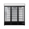 Commercial Upright Display Freezer With 3 Hinged Doors 1560L