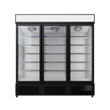Commercial Upright Display Freezer With 3 Hinged Doors 1560L