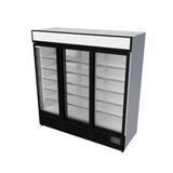 Commercial Upright Display Freezer With 3 Hinged Doors 1560L