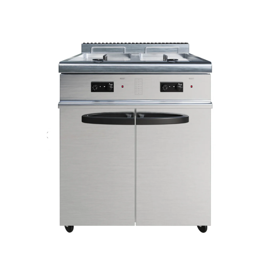 Borrelli Twin Basket Twin Tank Free Standing Gas Fryer 6 Burner - 2 x 20Ltr