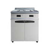 Borrelli Twin Basket Twin Tank Free Standing Gas Fryer 6 Burner - 2 x 20Ltr