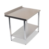 Durable 900mm 201 Food Grade Stainless Steel Wall Table, Ideal for Commercial Kitchens. Robust Construction Ensures Longevity and Reliability. Front Image.