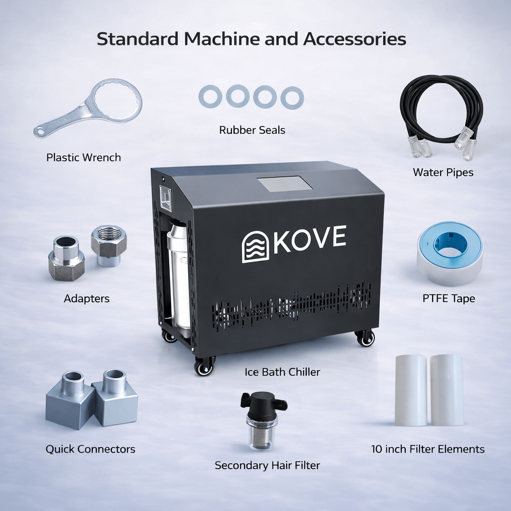 KOVE Elite Ice Bath Chiller 1.5HP – Heat & Cool with App Control