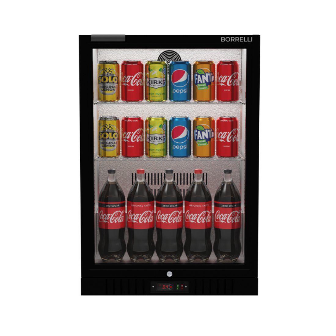 Commercial Undercounter Bar Fridge With Hinged Door 121L