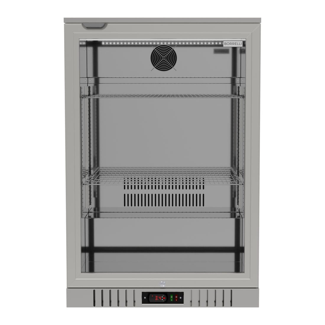 Commercial Deluxe Stainless Steel Bar Fridge With Hinged Door 133L