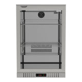 Commercial Deluxe Stainless Steel Bar Fridge With Hinged Door 133L