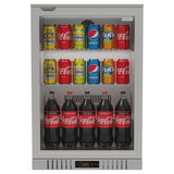 Commercial Stainless Steel Bar Fridge With Hinged Door 133L