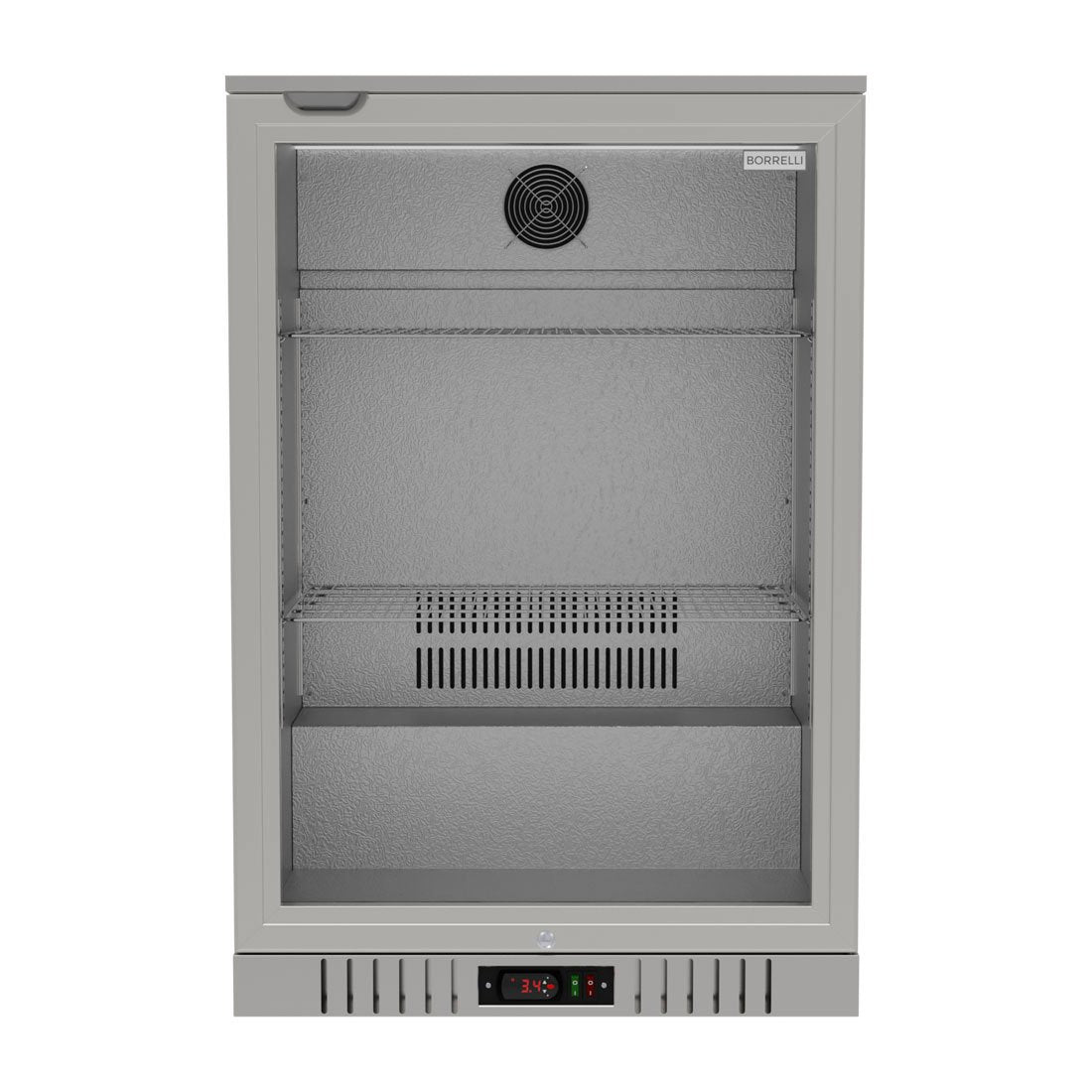 Commercial Stainless Steel Bar Fridge With Hinged Door 133L
