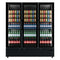 Commercial Upright Bar Fridge With 3 Hinged Glass Doors 1242L