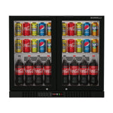 Commercial Undercounter Bar Fridge With 2 Hinged Doors 188L