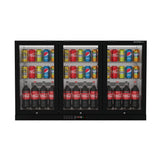 Commercial Undercounter Bar Fridge With 3 Hinged Doors 293L