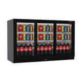 Commercial Undercounter Bar Fridge With 3 Sliding Doors 293L