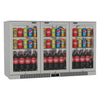 Commercial Deluxe Stainless Steel Bar Fridge With 3 Hinged Doors 324L
