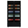 Commercial Upright Bar Fridge With 2 Hinged Glass Doors 675L