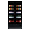 Commercial Upright Bar Fridge With 2 Hinged Glass Doors 675L