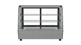 Convenient 160L Counter Top Refrigerated Food Display, Ideal for Cafes and Delis. Efficient Cooling System Maintains Food Freshness. Adjustable Shelves for Customised Product Display. Front Image.