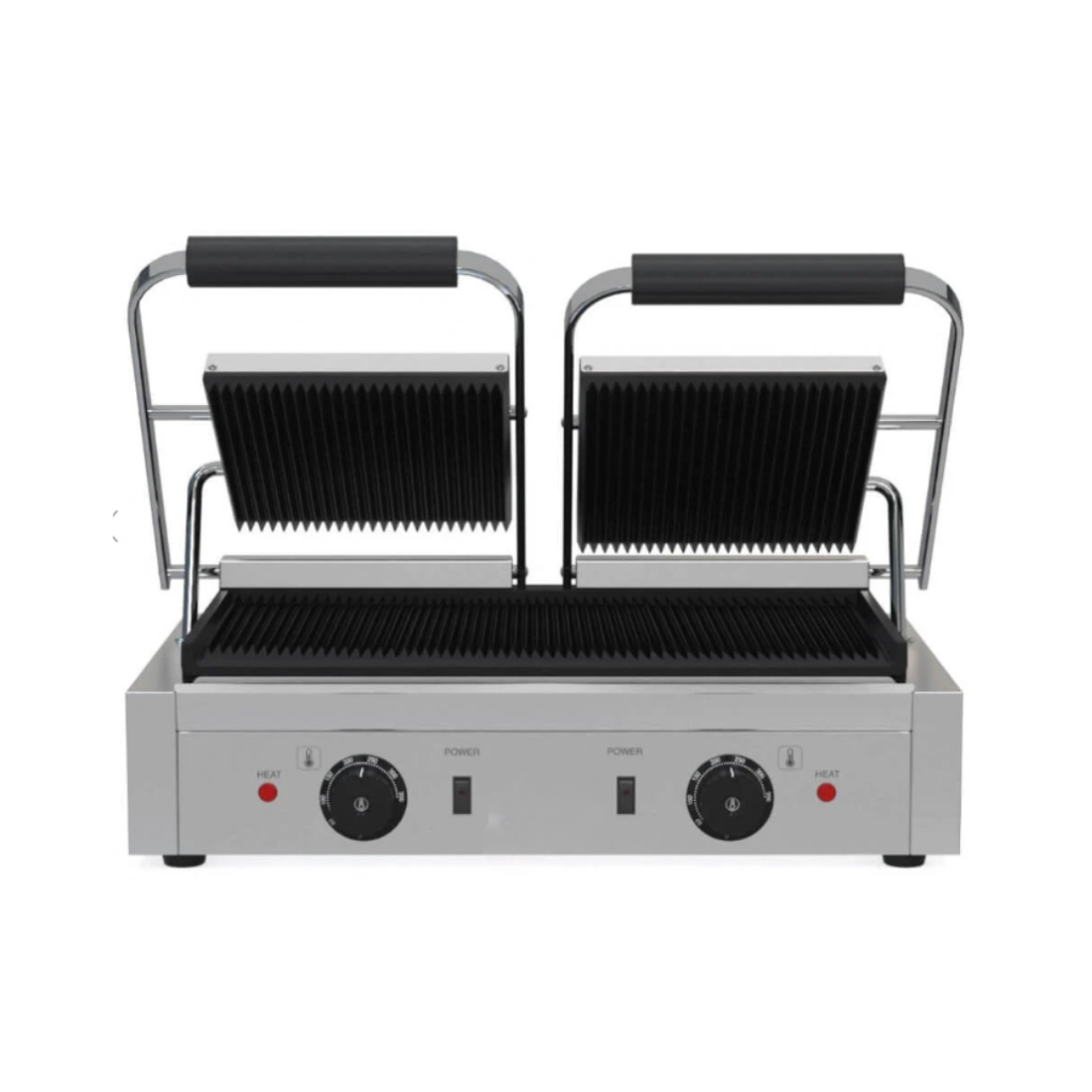 Borrelli Twin Contact Grill with Ribbed Top and Ribbed Bottom