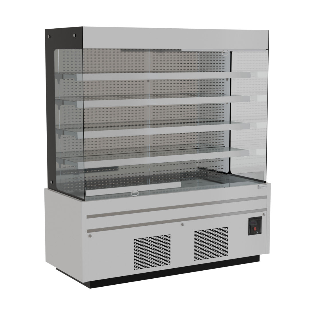 Borrelli 1800Ltr Commercial Floor Standing Open Deck Fridge