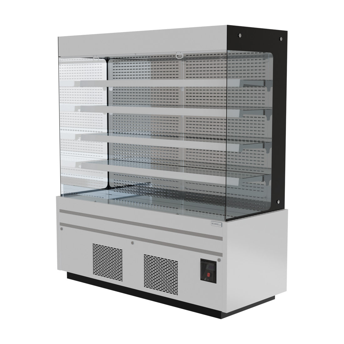 Borrelli 1800Ltr Commercial Floor Standing Open Deck Fridge