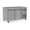 260L Commercial Counter Fridge, Perfect For Food Service Businesses. Adjustable Shelving Maximizes Storage Efficiency. Front Angle Image.