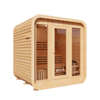KOVE Cube Sauna 3–4 Person Outdoor Sauna – Premium Spruce Wood, 6kW Harvia Heater, Modern Cube Design