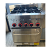 Borrelli 4 Burner Heavy duty Gas Stove with warmer
