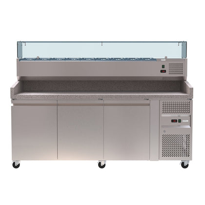 Borrelli Granite Prep Fridge 465L with VRX Servery - PZ3600