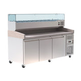 Borrelli Granite Prep Fridge 465L with VRX Servery - PZ3600