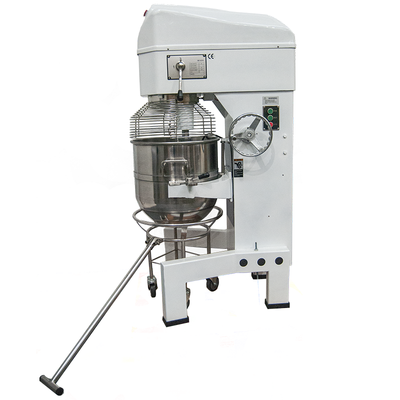 Upgrade Your Baking Operations with the Borrelli 80L Planetary Mixer, featuring 3 Speeds for Enhanced Versatility. Designed for commercial kitchens, this high-capacity planetary mixer is ideal for handling large batches of dough and other ingredients. With an impressive 80-liter capacity, it ensures efficiency in high-volume baking. Side_view.