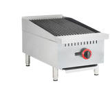 Borrelli Single Burner Gas Countertop Chargrill Char Broiler 300mm Wide 1 x 7.5Kw