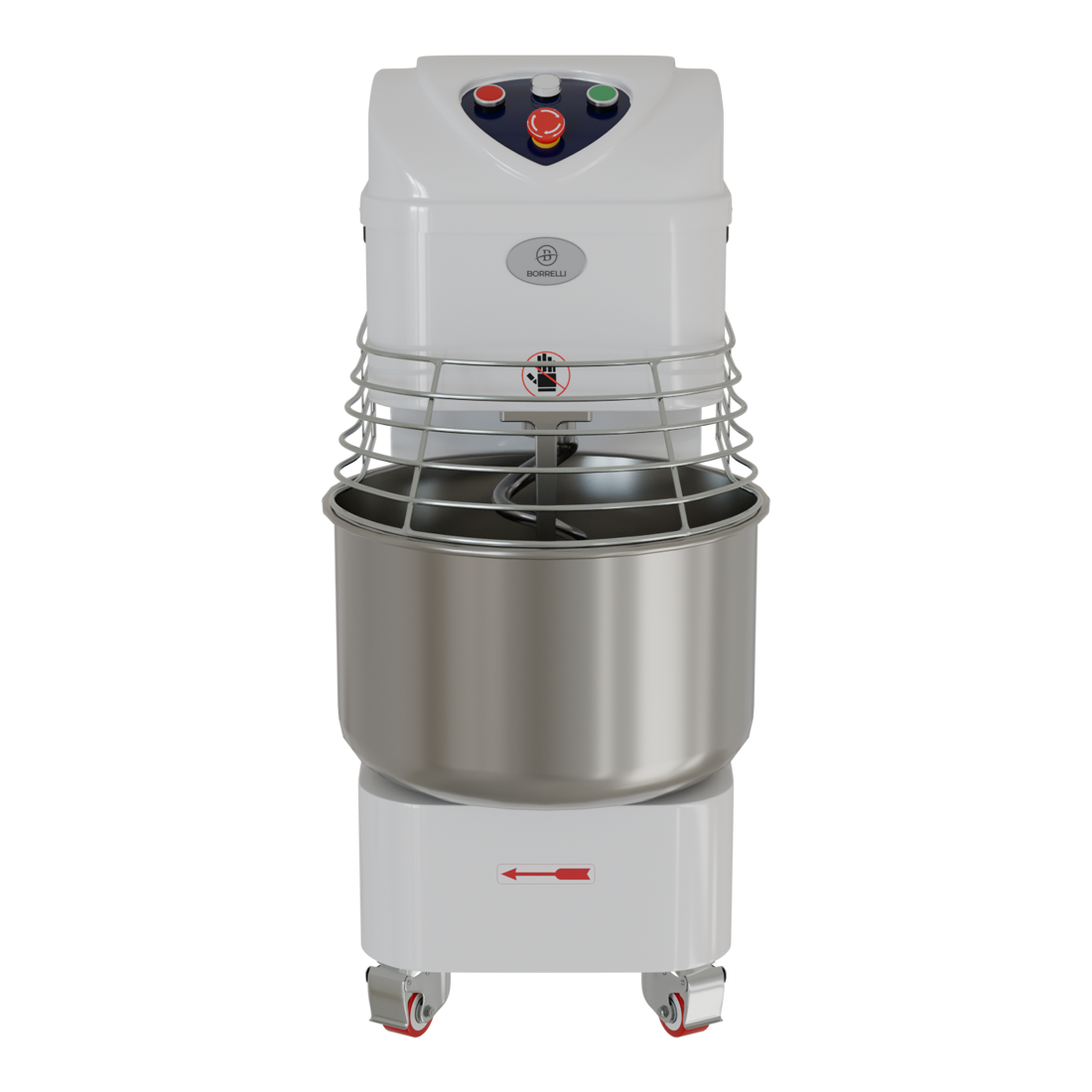 Borrelli Spiral Dough Mixer 30L - 25kg Kneading - Double Motion - Twin Speed