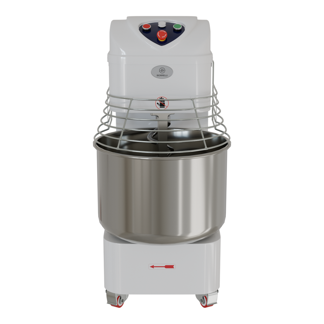 Borrelli Spiral Dough Mixer 40L - 38kg Kneading - Double Motion - Twin Speed