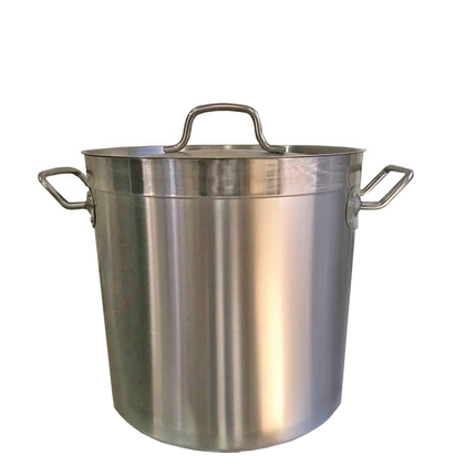 Borrelli Stock Pot 36ltr - Stainless Steel with Lid