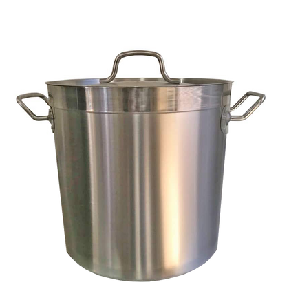 Borrelli Stock Pot 50ltr - Stainless Steel with Lid