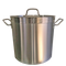 71L Stainless Steel Stock Pot, Essential for Bulk Cooking in Commercial Kitchens. Robust Construction for Durability and Reliability.Front Image.