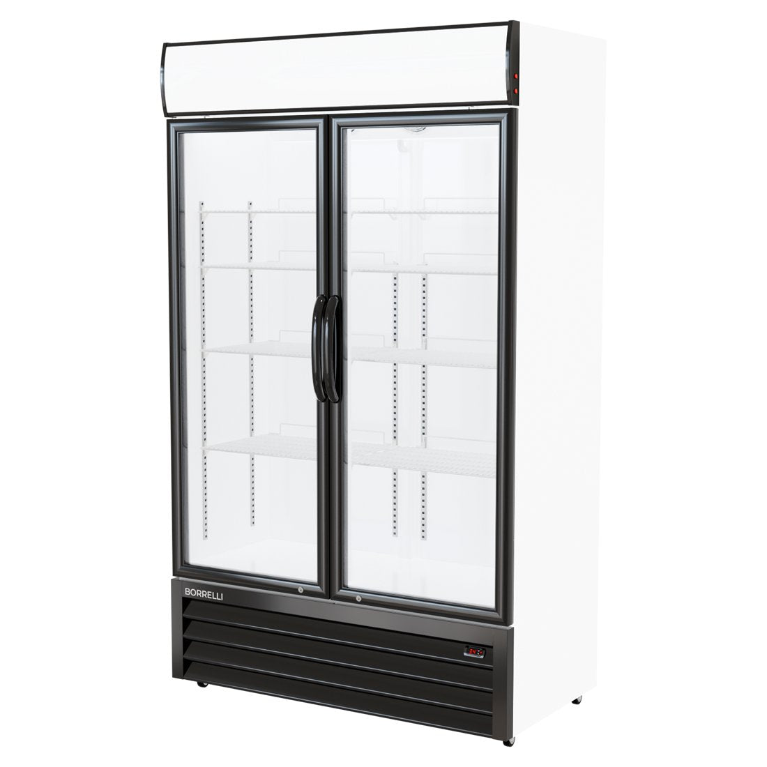 Commercial Display Fridge With 2 Hinged Glass Doors 525L