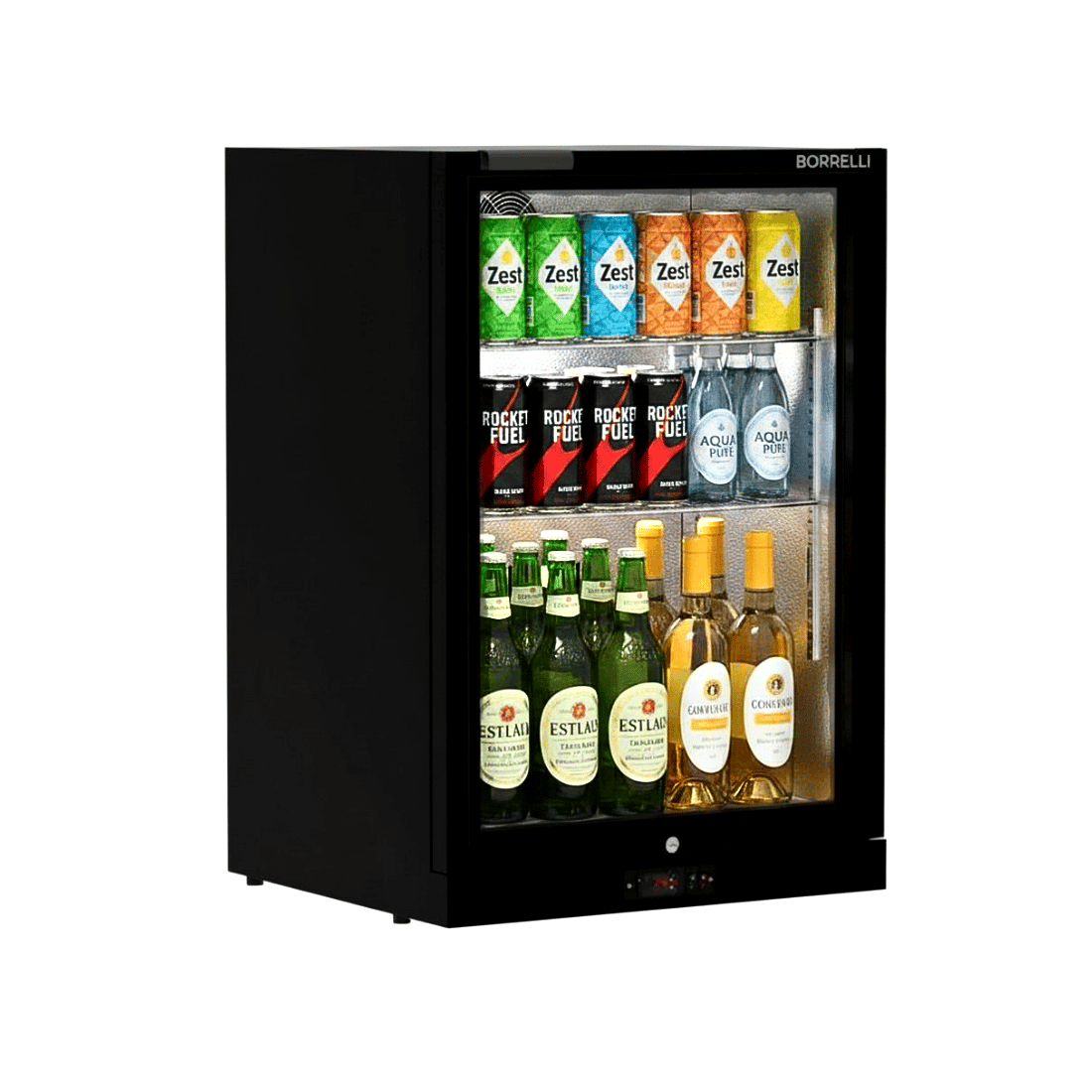 Commercial Undercounter Bar Fridge With Hinged Door 121L
