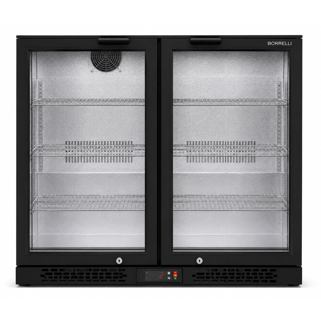 Commercial Bar Fridge With 2 Hinged Doors 207L