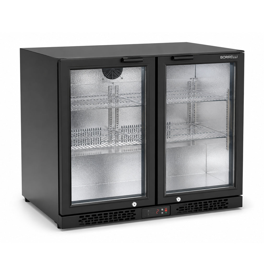 Commercial Bar Fridge With 2 Hinged Doors 207L