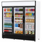 Commercial Display Fridge With 3 Hinged Glass Doors 1383L