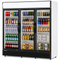 Commercial Display Fridge With 3 Hinged Glass Doors 1924L