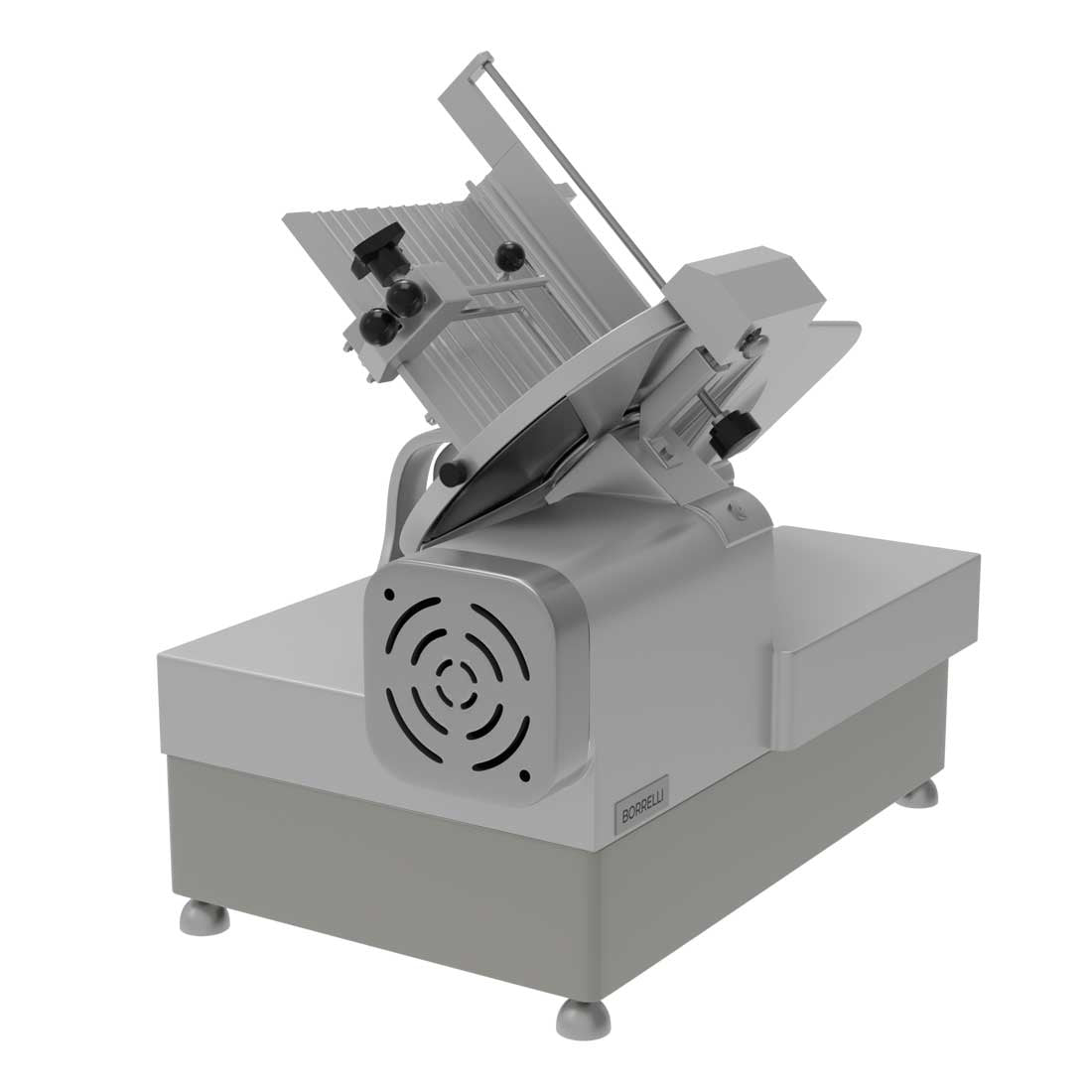 Durable 13-inch commercial meat slicer for countertops, perfect for delis and restaurants