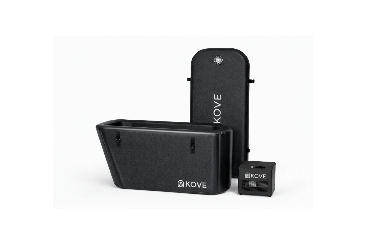KOVE Elite Ice Bath – Premium Ergonomic Reclined Cold Plunge - Full Body Immersion - 450L (Chiller Compatible)