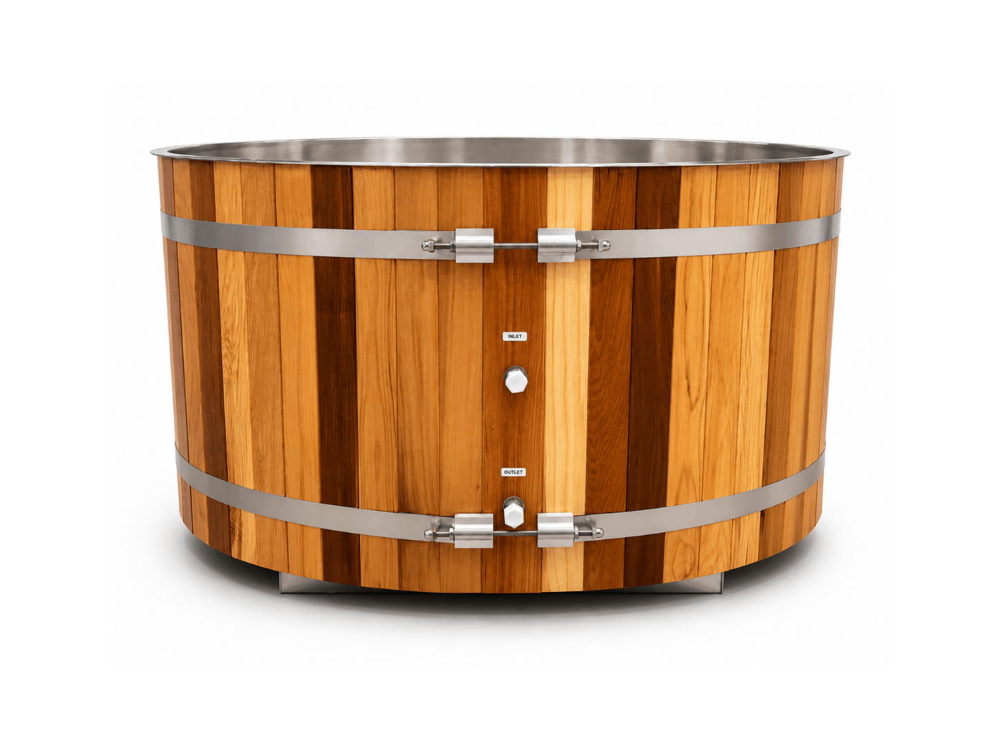 KOVE Oval Cedar Ice Bath – Reclined Cold Plunge