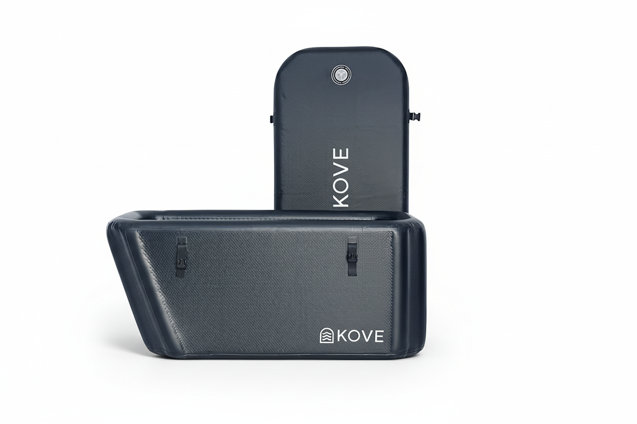 KOVE Elite Ice Bath – Premium Ergonomic Reclined Cold Plunge - Full Body Immersion - 450L (Chiller Compatible)