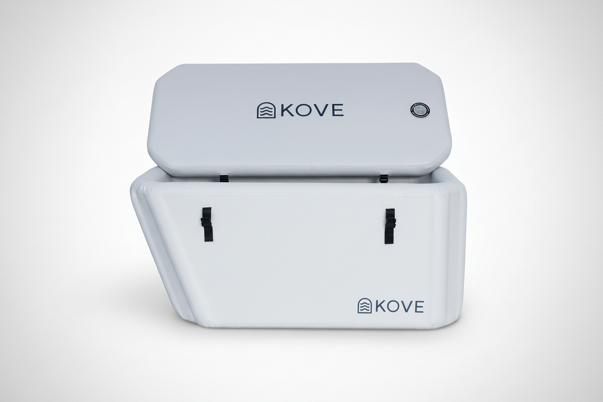 KOVE Elite Ice Bath – Premium Ergonomic Reclined Cold Plunge - Full Body Immersion - 450L (Chiller Compatible)